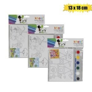 Art+craft paint canvas printed13x18cm