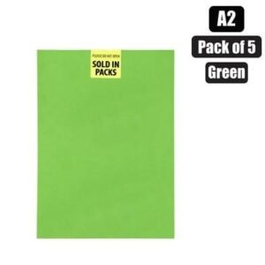 Art+craft board a2 160g sheet green 5pk
