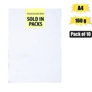 Art+craft board a4 160g sheet white 10pk