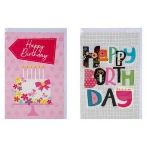 Card & envelope birthday - female (3)
