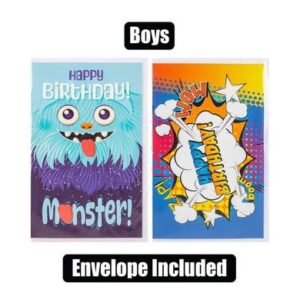 Card & envelope birthday - boy (2)