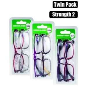 Reading glass twin packs strngth:2