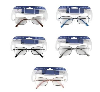 Reading glass metal asstd strength:2