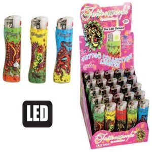 Lighter refillable with led
