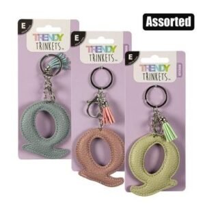 Keychain alpha faux-leather q