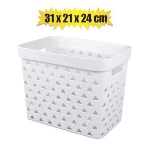 Basket pl triangle pattern 31x21x24cm