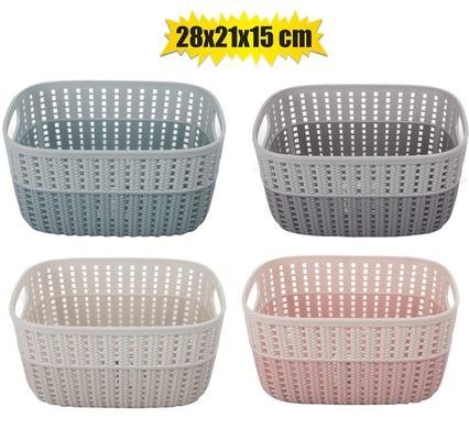 Basket pl 2-tone 6,8l 28x21x15cm