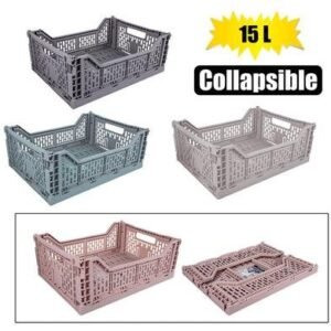 Basket pl collapsible 15l 40x30x14cm