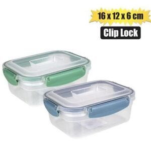 Container clip lock clear 16x12x6cm