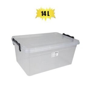 Storage box maxi clear 14l 42x28x18cm
