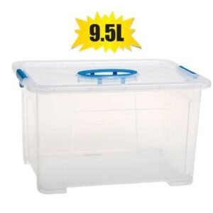 Storage box clear go2 9.5l 33x25x19cm