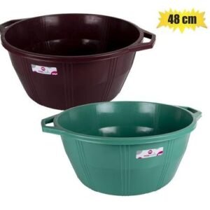 Basin pl 48cm deep w/handles
