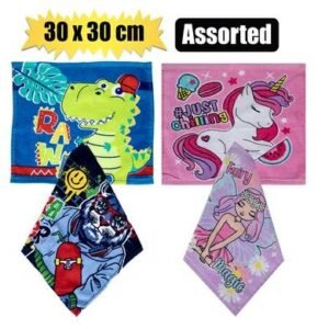Face cloth kids 30x30cm assort