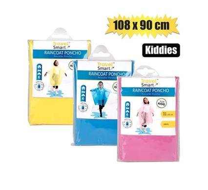 Raincoat poncho kids 90x75cm vinyl astd
