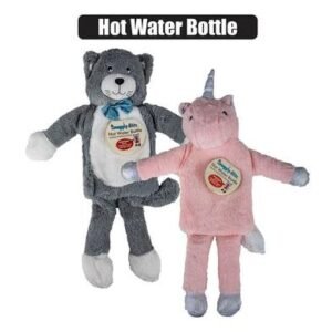 Hotwater bottle w/plush animal shape 1l