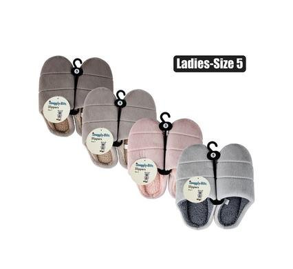 Slipper slip-in plain pvc-sole size 5