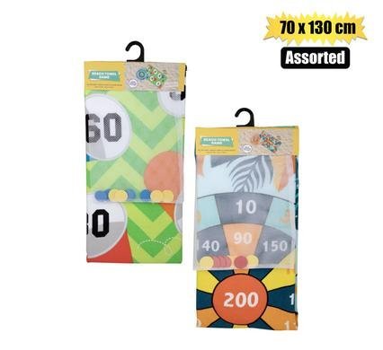 Towel game 70x130cm asstd