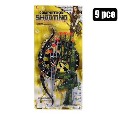 Gun rifle suction dart archery set 9pc