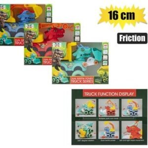 Vehicle friction dinosaur 16cm