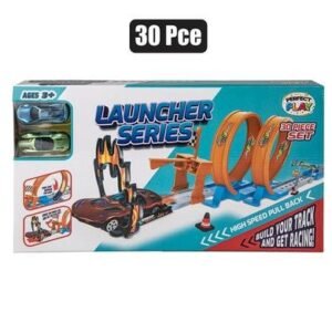 Vehicle launch & go 2 loop track 42x42cm