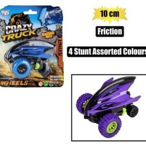 Vehicle monster stunt friction10cm asstd