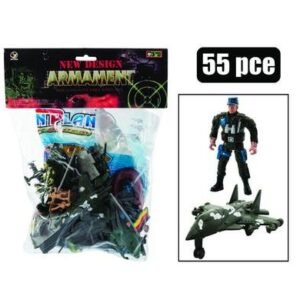 Boys playset figurine combat set 55pc