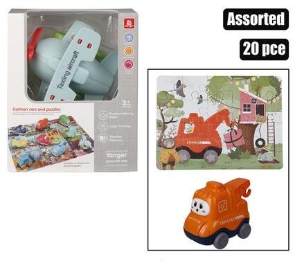 Jigsaw puzzle with car 20pc