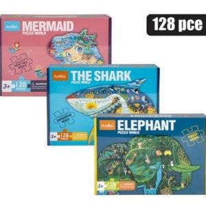 Jigsaw puzzle animal shaped 128pc
