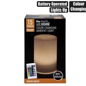 Orn light cylinder lamp w/remote