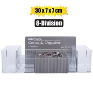 Cosmetic organiser 8 divisions 30x7x7cm