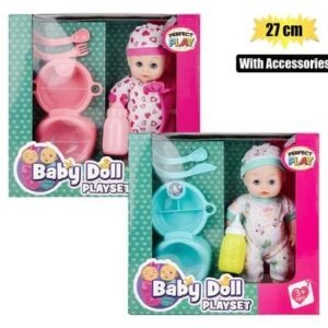 Doll baby 27cm w/feed accessories