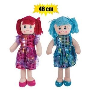 Doll rag ballerina in tutu 46cm asstd2