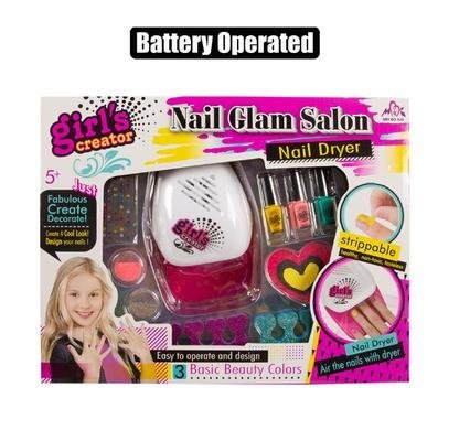 Play-set nail salon w/dryer