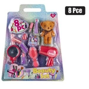 Playset beauty set with plush bear