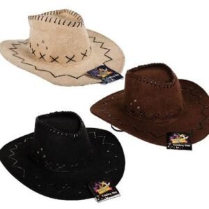 Dress up hat cowboy adult assorted