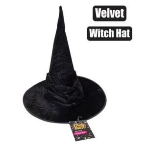 Dress up velvet witch hat