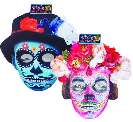 Dress up day dead giant mask 40x40x3cm