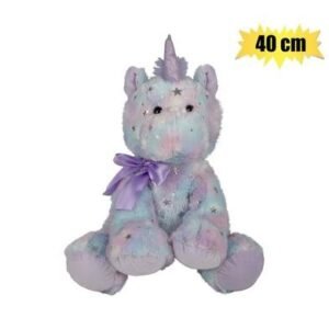 Plush unicorn pastel asstd 40cm