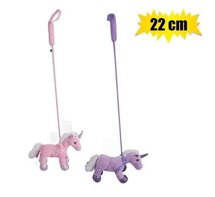 Plush unicorn w/leash peyton 22cm