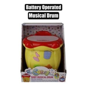 Baby toy edu musical drum b/o 21x17cm