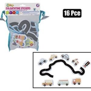 Baby bath eva sticker in net bag 16pc