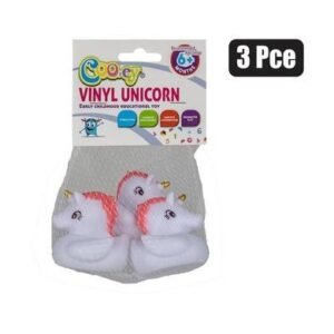 Baby bath vinyl unicorn set,3pc