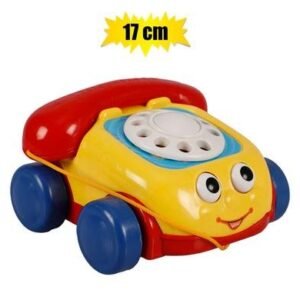 Baby toy pull along phone w/squeak 17cm