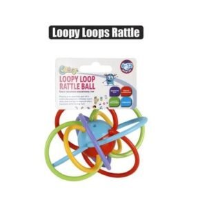 Baby rattle loopy loops ball 14cm