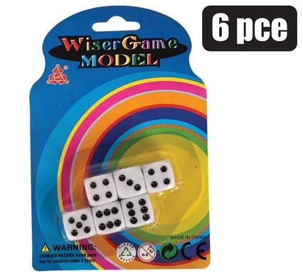 Dice 16mm card-of-6