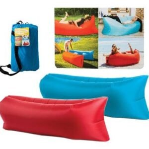 Inflatable air lounger asstd 240 x 70cm
