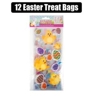 Easter cellophane treat bags 12 pack