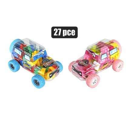 Building blocks storage 27pc vehicle
