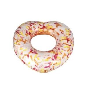 Intex tube 94x89x25cm pink donut heart