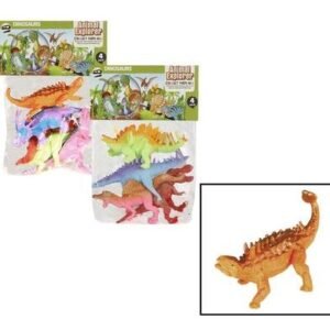 Animals dinosaurs bright 4pc 18cm